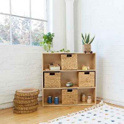Natural Birch 3-Shelf Kids Storage Cabinet