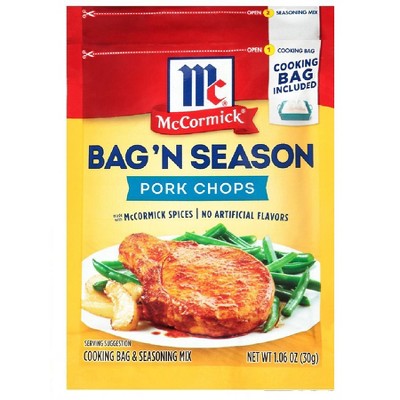McCormick Bag 'N Season Pork Chops Seasoning 1.06 oz