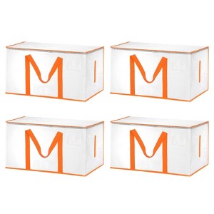 Unique Bargains Extra Large with Reinforced Handle Collapsible Moving Bags 4 Pcs - 1 of 4