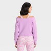Women's French Terry Off-The-Shoulder Sweatshirt - JoyLab™ - 2 of 3