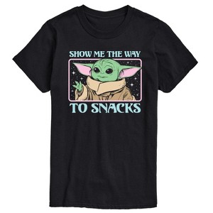 Men's - Star Wars - The Mandalorian Grogu The Way To Snacks Short Sleeve Graphic T-Shirt - 1 of 4