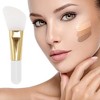 Unique Bargains Short Handle Facial Mask Brush Gold Tone 1 Pc - 2 of 4