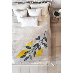 El buen limon Lemon tree branch Fleece Throw Blanket -Deny Designs - 1 of 2
