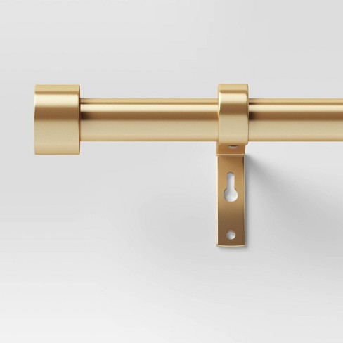 66-120 Dauntless Curtain Rod Brass - Threshold™ : Target