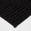 2pk Quick Dry Bath Rug Set Washed Black - Threshold