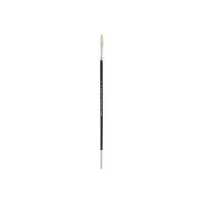 Creative Mark Pro Stroke Premium White Chungking Hog Bristle Artist Paint Brush - Filbert - Natural Bristle Brush w/ Great Control Suitable for Oils,