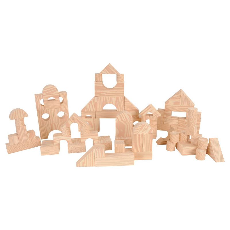 Edushape Foam Building Blocks - Wood Pattern, 2 of 6