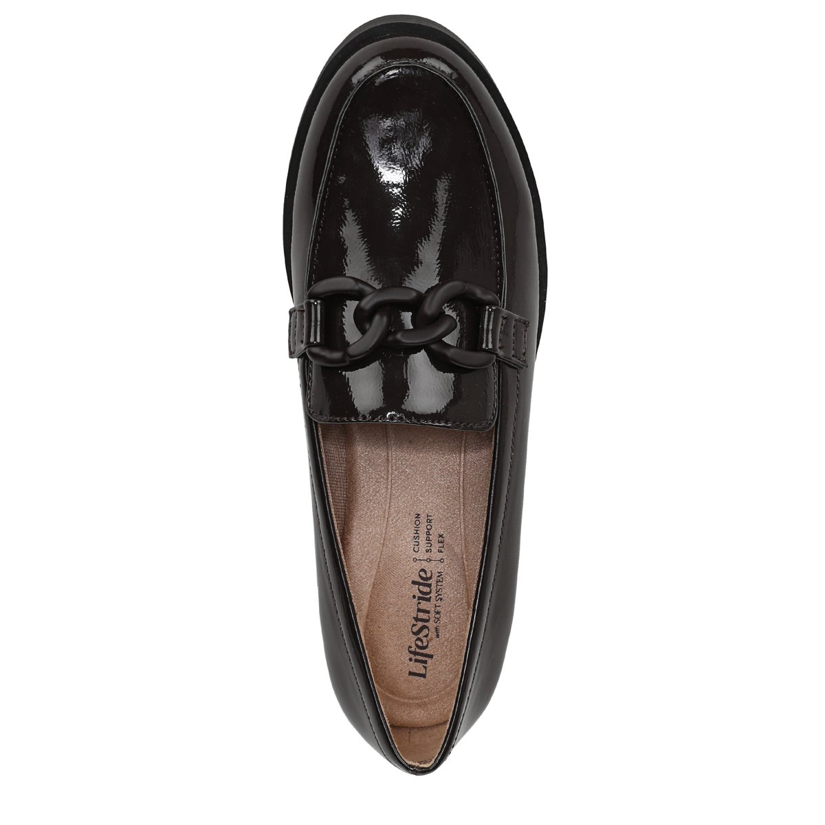 Женские туфли LifeStride Women's London 2 Loafer Dark Chocolate 11 W — фото 7
