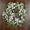 Northlight Mixed Pine with Pinecones and Ornaments Artificial Christmas Wreath - 28" - Unlit - 3 of 4