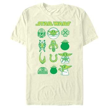 Men's Star Wars: The Mandalorian St. Patrick's Day Character Chart T-Shirt