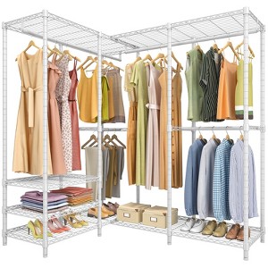 VIPEK L40 Plus Garment Rack L Shaped Clothes Rack for Corner, Freestanding Wardrobe Closet Heavy Duty Clothing Rack, 60.6"L x 45"W x 76.4"H - 1 of 4