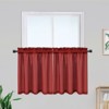 Waffle Weave Waterproof Small Curtain - Decorative Window Cover. Water-Resistant, Easy to Clean & Ideal for Kitchen, Bathroom, RV or Small Spaces - 4 of 4