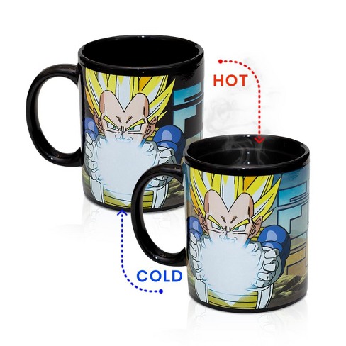 Funky People Dragon Ball Z Character Vegeta 14oz Mug That Changes Colors From Liquid Temperature Target