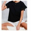 Women's Eyelet Sleeve Top - Vine & Love - 2 of 2