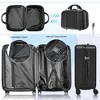 SUGIFT 4 Piece Luggage Sets, Trunk Sets ABS Hard-Shell with TSA Lock & Spinner Wheels, 14’’20’’24’’28’’ - 3 of 4
