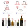 Big Dot of Happiness Rose Gold Grad - DIY Grad Cap Graduation Party Bottle Topper Decorations - Set of 20 - 3 of 4