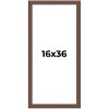 PosterPalooza | 16x36 Wide Barnwood Picture Frame, UV Acrylic, 6 Finishes - Grey, Brown, White, and Black - 2 of 4