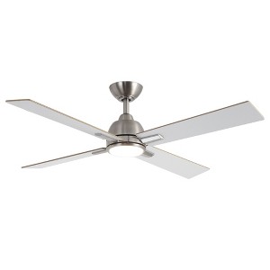 Parrot Uncle 48" Modern LED Ceiling Fan with Light and Remote - 1 of 4