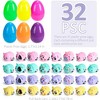 Easter Animal Pull Back Car, Easter Egg Set, 32 Piece Easter Plastic Eggs, Toy Car Set, Colorful Basket Fillers, Party Favors - 2 of 4