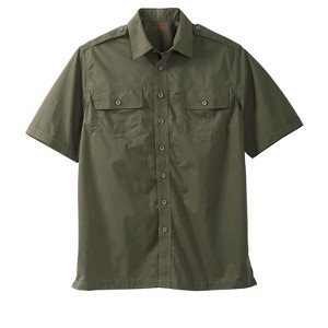 Boulder Creek by KingSize Men's Big & Tall Short-Sleeve Pilot Shirt - 1 of 4