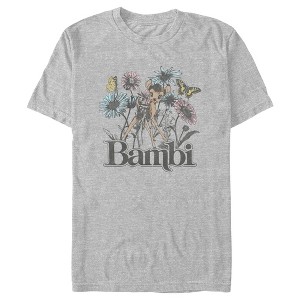 Men's Bambi Floral Sketch T-Shirt - 1 of 4
