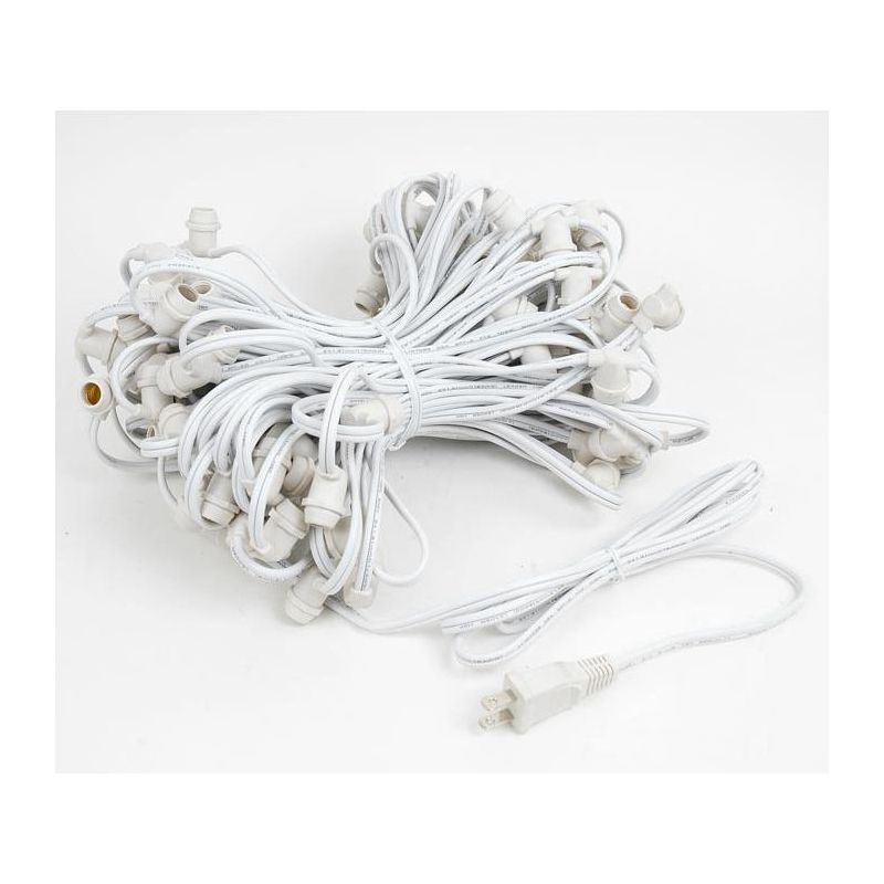 Novelty Lights Globe Outdoor String Lights with 100 Bulbs G30 Vintage Bulbs White Wire 100 Feet, 3 of 8