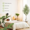 Whizmax Olive Trees Artificial Indoor, 5/6/7FT Tall Olive Tree Plants, Faux Olive Tree with Realistic Trunk, Leaves, Fruits for Home Office Decor - 3 of 4
