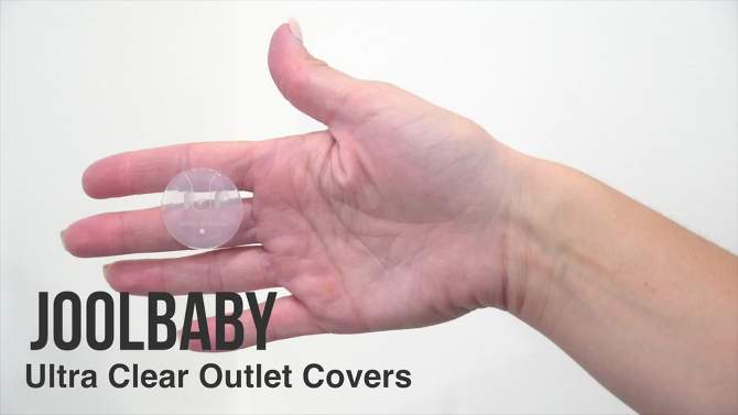 JOOL BABY PRODUCTS Outlet Plug Covers Clear Child Proof Electrical Protection Safety Caps - 32pk, 2 of 5, play video