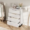 Garvee 4 Dresser for Bedroom, 41.7" Tall Dresser, Freestanding Vertical Drawer Cabinet with Storage, Wooden Closet Storage Chest for Bedroom - 4 of 4