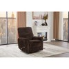 Polyester Swivel Recliner with Chrome Lever and Heavy-Duty 360 lbs Mechanism - 3 of 4