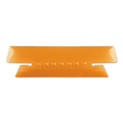 Pendaflex Hanging File Folder Tabs 1/3 Tab 3 1/2 Inch Orange Tab/White Insert 25/Pack 4312ORA