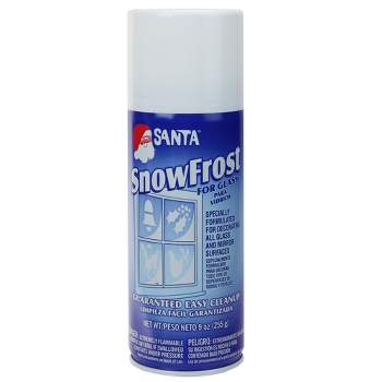 Northlight Santa Winter White Snowfrost Christmas Artificial Snow Spray for Glass- 9 Ounces