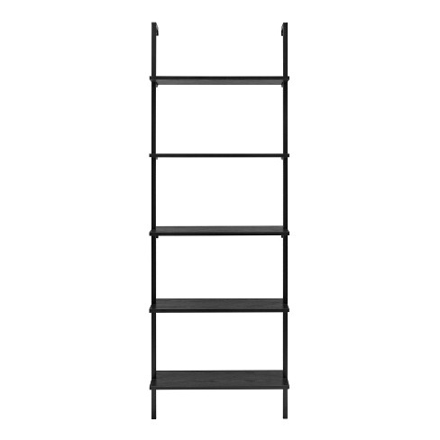 Mount-It! 5 Tier Metal Shelving Unit Black