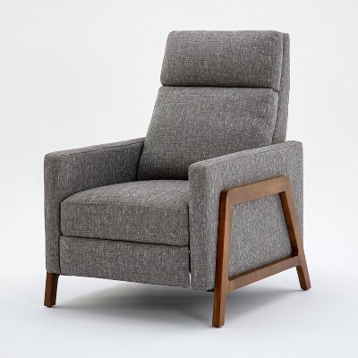 NicBex Leather Accent Chair,Upholstered Living Room Chair with High Backrest,Mid-Century Armchair,Push-Back Accent Chairs for Living Room