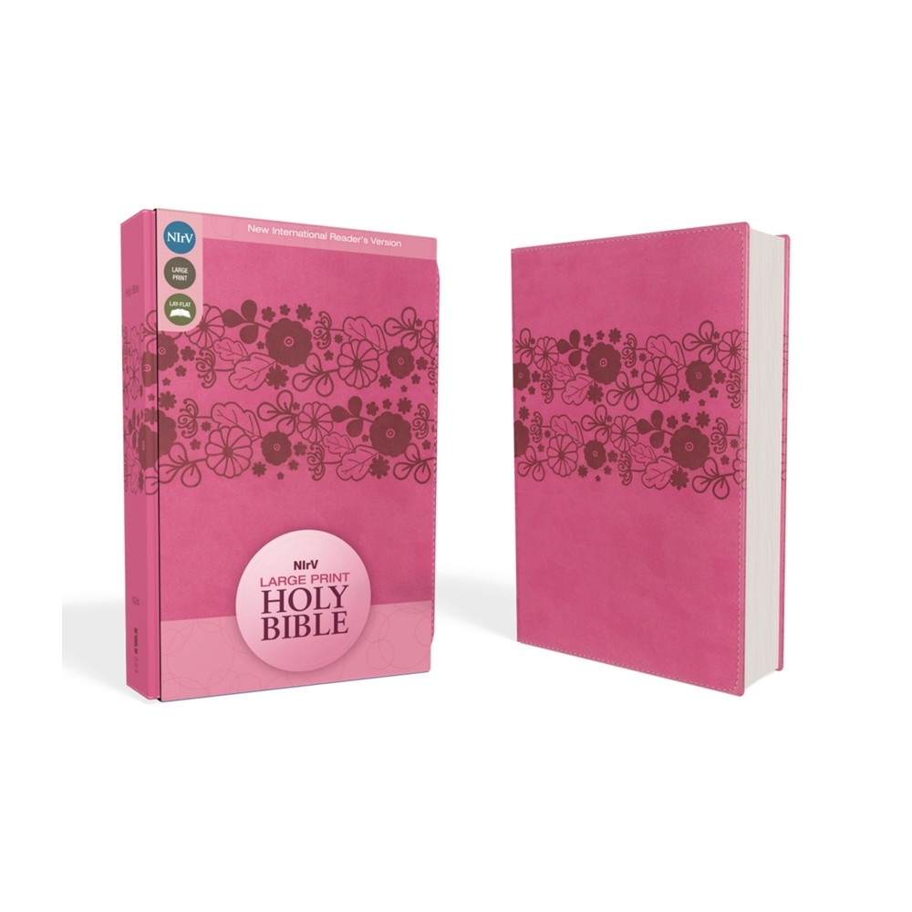 Large Print Bible-NIRV - by Zondervan (Leather Bound)