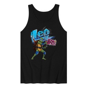 Men's - Teenage Mutant Ninja Turtles - Leonardo AKA Leo Graphic Tank Top - 1 of 3