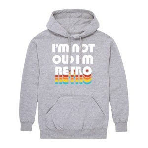 Men's - Instant Message - I'm Not Old I'm Retro Graphic Fleece Pullover Hoodie - 1 of 4