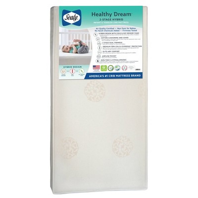 Sealy Healthy Dream 2-Stage Hybrid Crib and Toddler Mattress