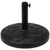 Northlight Celtic Triquetra Round Base Stand for Patio Umbrellas - 20" - Black - 3 of 4