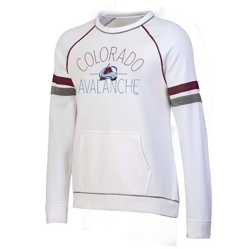 Nhl Colorado Avalanche Women's White Long Sleeve Fleece Crew Sweatshirt - Xl  : Target
