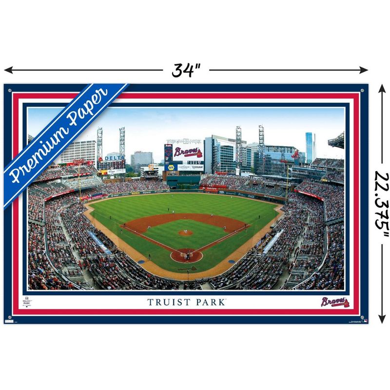 Trends International MLB Atlanta Braves - Truist Park 22 Unframed Wall Poster Prints, 3 of 7