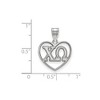Black Bow Jewelry Sterling Silver Chi Omega Greek Life Pendant - 2 of 3