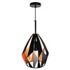 CWI Lighting Oxide 1 Light Down Pendant With Black+Copper Finish - 3 of 4