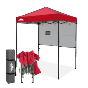 EAGLE PEAK 6'x4'Instant Pop Up Canopy with Adjustable Sun Wall - 1 of 4