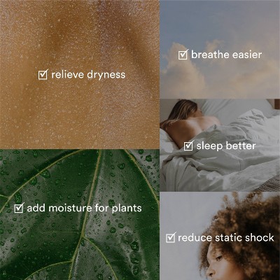 White Dual Mist Ultrasonic Humidifier with Plant Holder