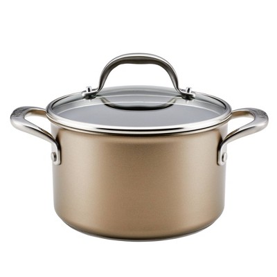 Anolon Ascend 10 Hard Anodized Nonstick Stir Fry Pan Bronze : Target