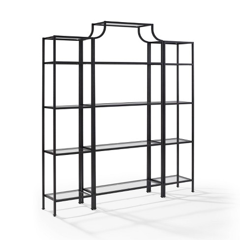 3 Piece Aimee Narrow Etagere Set Oil Rubbed Bronze Crosley Target