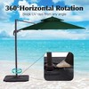 Hyleory 132'' Round Cantilever Umbrella - 3 of 4