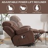 PAGED Modern Swivel Massage Recliner Chair with Heating, Rocking Chair with 2 Cup Holders, Side Pocket and USB Port for Living Room, Bedroom - 2 of 4
