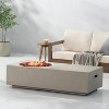 Evatt Outdoor 50000 BTU Light Weight Concrete Rectangular Fire Pit Light Gray - Christopher Knight Home - 4 of 4